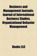 Business And Management Journals: Journa di Books Llc edito da Books LLC, Wiki Series