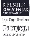 Deuterojesaja (45,8-49,13) di Hans-Jürgen Hermisson edito da Vandenhoeck + Ruprecht