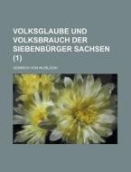 Volksglaube Und Volksbrauch Der Siebenburger Sachsen (1) di Heinrich Von Wlislocki edito da Rarebooksclub.com
