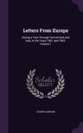 Letters From Europe di Joseph Sansom edito da Palala Press