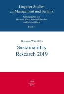 Sustainability Research 2019 edito da Lit Verlag