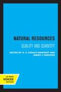 Natural Resources edito da University Of California Press