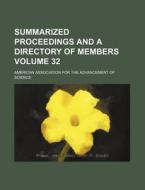 Summarized Proceedings and a Directory of Members Volume 32 di American Association for Science edito da Rarebooksclub.com