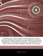 Zarephath, New Jersey, Including: Wawz, di Hephaestus Books edito da Hephaestus Books