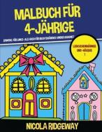 Malbuch für 4-Jährige (Lebkuchenmänner und -häuser 1) di Nicola Ridgeway, James Manning edito da CBT Books