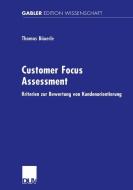 Customer Focus Assessment di Thomas Bäuerle edito da Deutscher Universitätsverlag