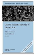 Online Student Ratings of Instruction di Tl, Eric Ed. Johnson, Sorenson edito da John Wiley & Sons