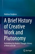 A Brief History of Creative Work and Plutonomy: Rethinking the Modern Thought-History of Work and Life di Mathew Varghese edito da SPRINGER NATURE
