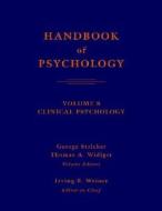 Handbook Of Psychology edito da John Wiley And Sons Ltd