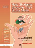 Help Students Improve Their Study Skills di Jane Dupree edito da Taylor & Francis Ltd