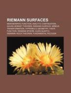 Riemann Surfaces: Meromorphic Function, di Books Llc edito da Books LLC, Wiki Series