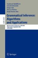 Grammatical Inference: Algorithms and Applications edito da Springer Berlin Heidelberg