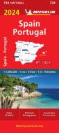 Spain & Portugal 2024 - Michelin National Map 734 di Michelin edito da Michelin Editions Des Voyages