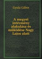 A Megyei Intezmeny Alakulasa Es Mukodese Nagy Lajos Alatt di Gyula Gabor edito da Book On Demand Ltd.