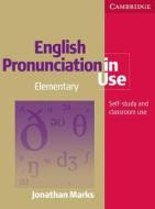 English Pronunciation In Use Elementary Book With Answers, With Audio di Jonathan Marks edito da Cambridge University Press