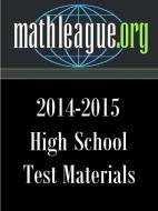 High School Test Materials 2014-2015 di Tim Sanders edito da Lulu.com