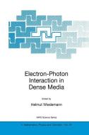 Electron-Photon Interaction in Dense Media di Helmut Wiedemann, Helmut Wiedermann edito da Springer Netherlands