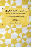 Thanksgiving di David Kessler edito da AuthorHouse