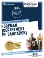 Foreman (Deptartment of Sanitation) di National Learning Corporation edito da National Learning Corp