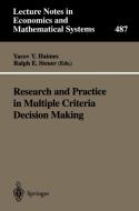 Research and Practice in Multiple Criteria Decision Making di Ralph E. Steuer edito da Springer Berlin Heidelberg