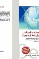 United Nations Security Council Resolution 1903 edito da Betascript Publishing