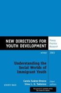 Understanding the Social Worlds of Immigrant Youth di Yd, Suarez-Orozco, Todorova edito da John Wiley & Sons
