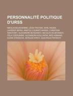 Personnalit Politique D'urss: Dirigeant di Livres Groupe edito da Books LLC, Wiki Series