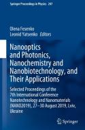 Nanooptics and Photonics, Nanochemistry and Nanobiotechnology, and  Their Applications edito da Springer International Publishing