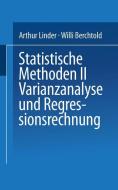 Statistische Methoden II Varianzanalyse und Regressionsrechnung di Berchtold, Linder edito da Birkhäuser Basel