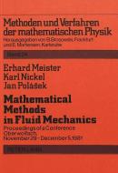 Mathematical Methods in Fluid Mechanics- Mathematische Methoden der Strömungsmechanik edito da Lang, Peter GmbH