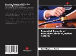 Essential Aspects of Effective Criminal Justice Reform di David Espinosa Acuña edito da Our Knowledge Publishing