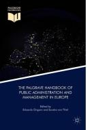 The Palgrave Handbook of Public Administration and Management in Europe edito da Palgrave Macmillan UK