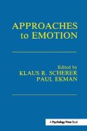 Approaches To Emotion edito da Taylor & Francis Ltd