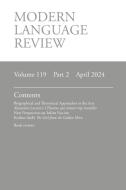 Modern Language Review (119.2) April 2024 edito da Modern Humanities Research Association