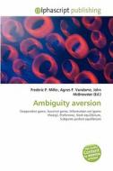 Ambiguity Aversion edito da Betascript Publishing