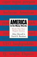 America in So Many Words: Words That Have Shaped America di Allan Metcalf, David K. Barnhart edito da HOUGHTON MIFFLIN
