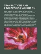 Transactions and Proceedings Volume 33 di Royal Society of New Zealand edito da Rarebooksclub.com
