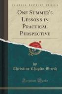 One Summer's Lessons In Practical Perspective (classic Reprint) di Christine Chaplin Brush edito da Forgotten Books