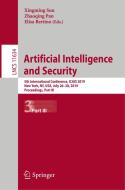 Artificial Intelligence and Security edito da Springer International Publishing