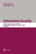 Information Security edito da Springer-Verlag GmbH