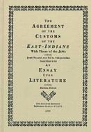 Agreement of the Customs of the East Indians and the Jews di John Toland edito da AMS Press