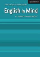 English In Mind 4 Teacher\'s Resource Pack di Sarah Ackroyd, Joanna Budden edito da Cambridge University Press