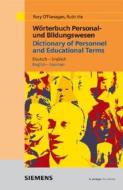 Dictionary Of Personnel And Educational Terms di R. O'Flanagan, Ruth Irle edito da Publicis Mcd Verlag,germany
