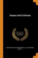 Essays and Criticism di Thomas Griffiths Wainewright edito da FRANKLIN CLASSICS TRADE PR