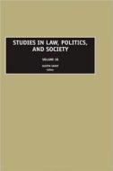 Studies in Law, Politics, and Society di Austin Sarat edito da Emerald Group Publishing Limited
