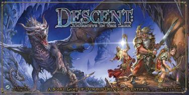 Descent: Journeys in the Dark: A Board Game of Dungeon Delving Adventure, for 2-5 Players [With Quest Guide, 20 Hero Sheets, 20 Plastic Heroes] di Kevin Wilson edito da Fantasy Flight Games