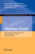 Ubiquitous Security edito da Springer