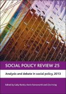 Social Policy Review 25 di Gaby Ramia edito da Policy Press