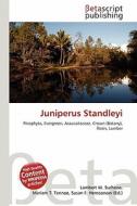 Juniperus Standleyi edito da Betascript Publishing