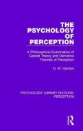 The Psychology of Perception di D. W. Hamlyn edito da Taylor & Francis Ltd